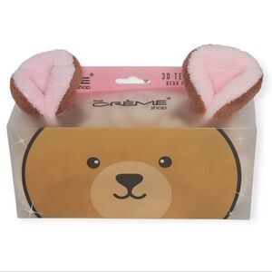 The Crème Shop 3D Teddy Bear Plush Spa Headband – NIB